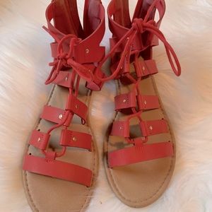 SUPER CUTE RED SANDALS